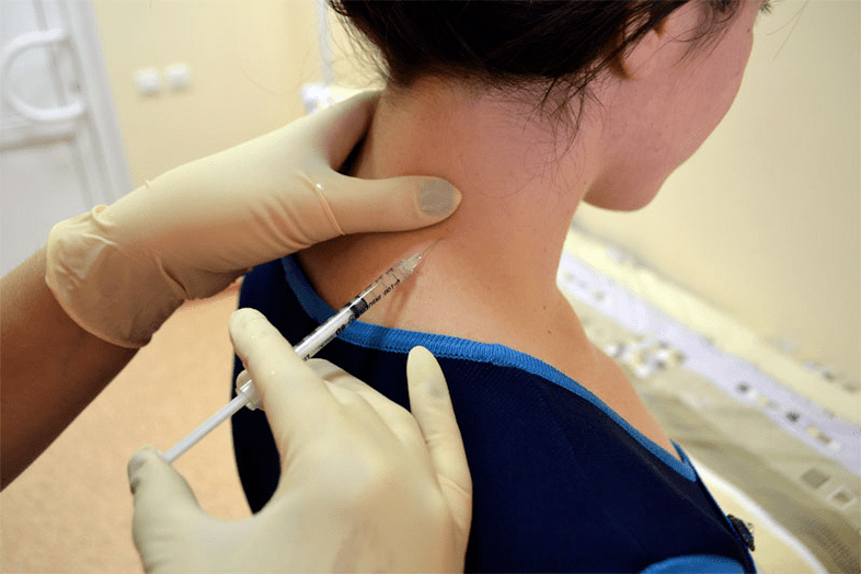 Anesthetic blockade para sa osteochondrosis